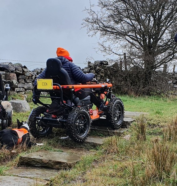 TerrainHopper climbing stairs on a ramble
