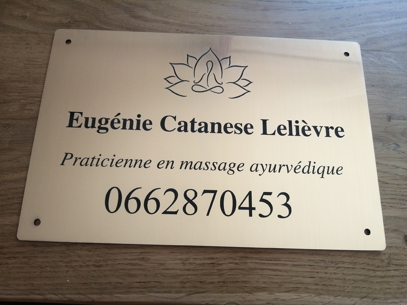 Ma nouvelle plaque qui correspond à ma nouvelle vie !