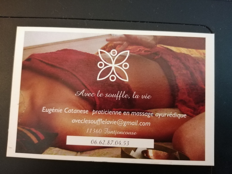 Ma carte de visite, une photo durant la formation.