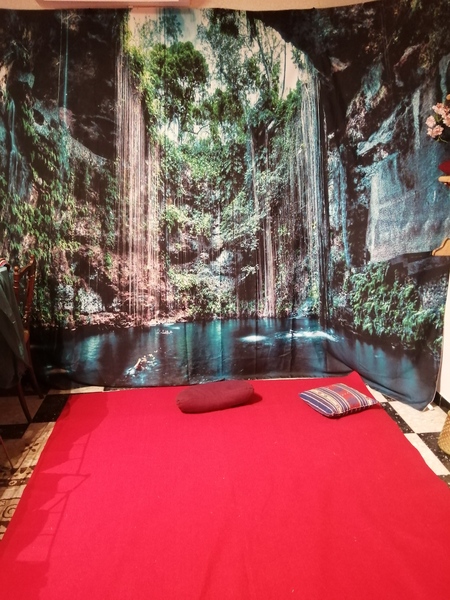 La partie du coin massage que je préfère....Une image d'une cénote mexicaine, rêve d'un jour.