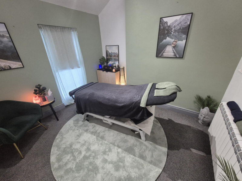 Our peaceful treatment room.