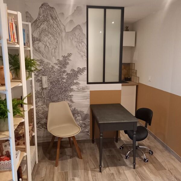 photo du cabinet de réflexologie plantaire et des conseils en aromathérapie sur Saint-Etienne pour un accompagnement ver votre mieux-être.