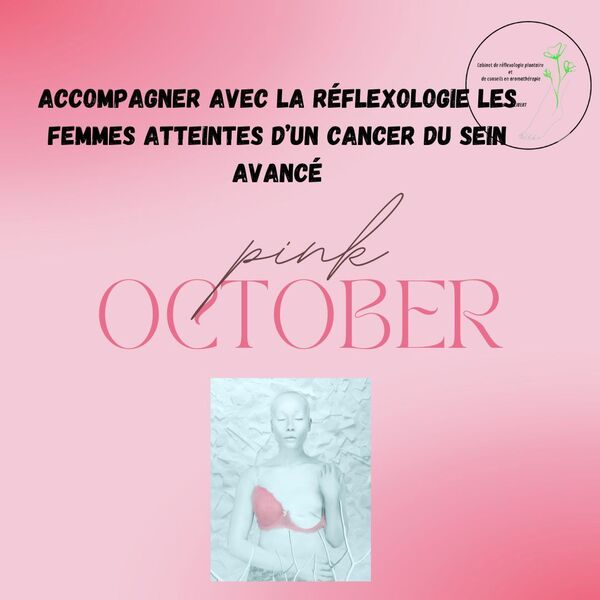 Image d'un article fait par Elodie ALLIBERT, réflexologue plantaire à Saint-Etienne,  sur la présentation d'une étude montrant les effets positifs de la réflexologie plantaire sur l'accompagnement des des femmes atteintes d'un cancer du sein avancé en complément de la médecine traditionnelle.