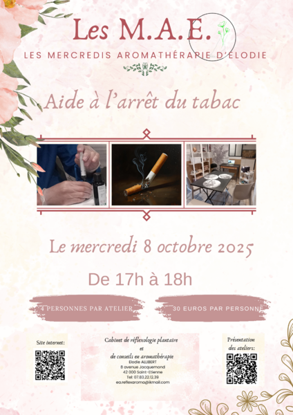 atelier d'aromathérapie_ Saint-Etienne _ cabinet de réflexologie plantaire et de conseils en aromathérapie_ Elodie ALLIBERT