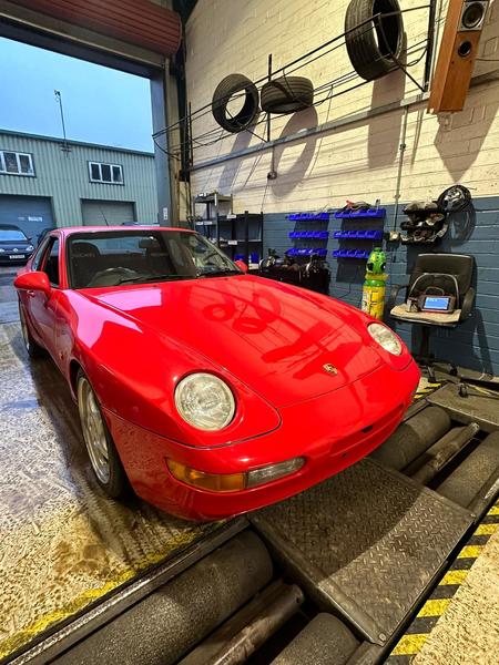 A lovely Porsche 968 we had in for an MOT this week at Churchstow MOT Centre.
