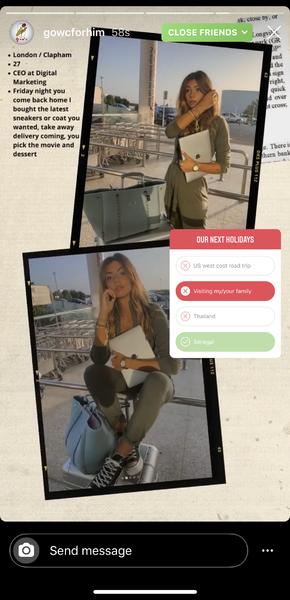 Our next holidays story results