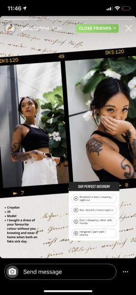 Our perfect Saturday story