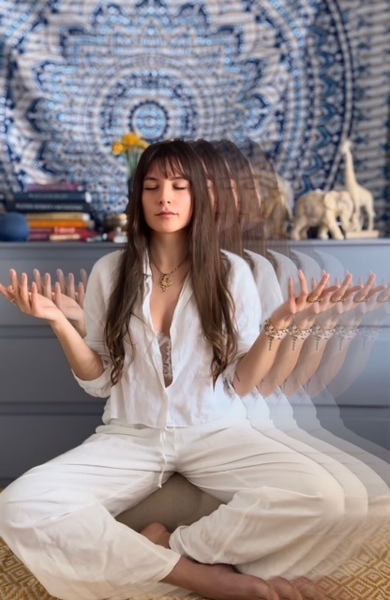 Creation flows through her—not as effort, but as essence.