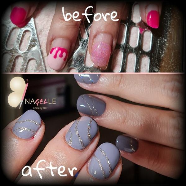 8w uitgroei... Nog alles intact.
Klantje heeft haar nageltjes zelf korter gevijld wanneer nodig. 