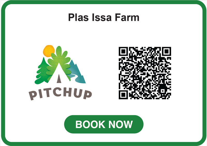 Plas issa farm for a short time (August until Mid September) will be hosting "Wild Camping" checkout the www.pitchup.com web site for full details and pitches available.