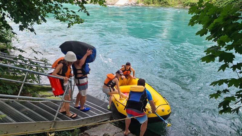 Einwassern in Thun Schwäbis, an der Uttigenstrasse 1