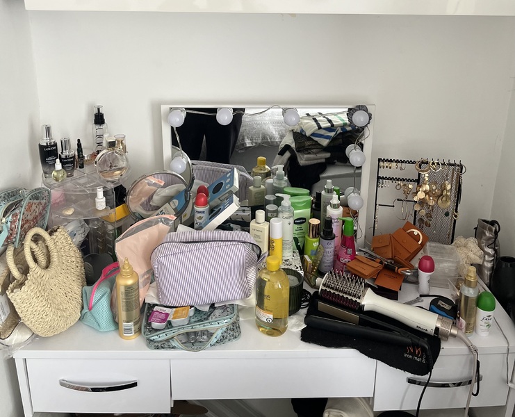 Before decluttering and organisation.