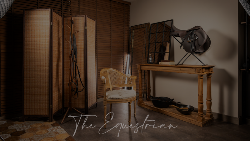 The Equestrian |

Where heritage meets quiet confidence.

A contemporary interpretation of a traditional tack room — a place of preparation, reflection and conversation. Perfect for luxury and equestrian brands, portrait sessions, intimate interviews, lifestyle content and stories rooted in heritage, craftsmanship and timeless values.