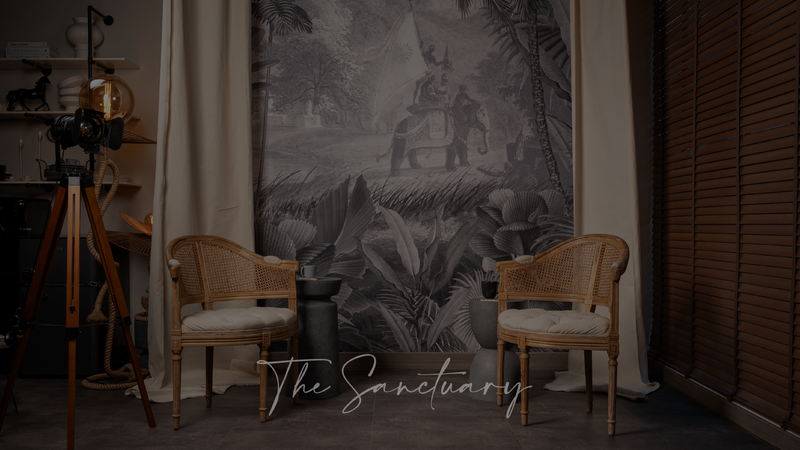 The Sanctuary:

A space for reflection, presence and meaningful conversation.

Designed for wellness recordings, transformational discussions, meditation practices, intimate gatherings and soulful podcasts. Inspired by the idea of sanctuary as a place of pause, discovery and renewal.

Ideal for: wellness practitioners, coaches, therapists, yoga instructors, meditation guides, intimate conversations and personal development content.