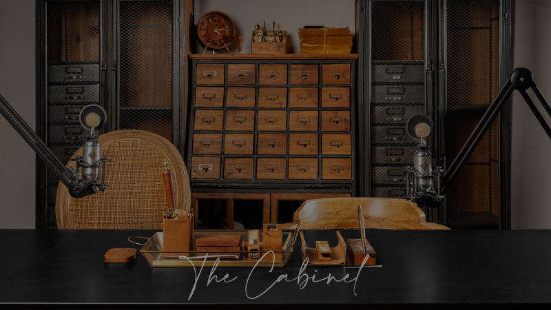 The Cabinet:

Where knowledge becomes conversation.

A setting for expert discussions, educational podcasts, strategic thinking and intellectual exchange. Inspired by the timeless tradition of the cabinet — a place where ideas, experience and curiosity are shared and preserved.

Ideal for: business conversations, real estate and finance podcasts, interviews, educational content, roundtables and expert panels.